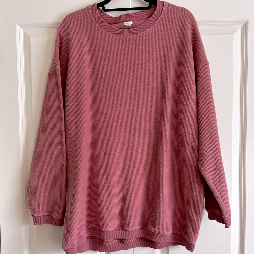 AERIE ribbed oversized sweatshirt
